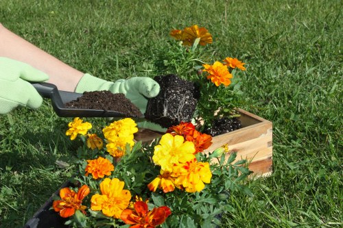 Quotation and booking paperwork for a landscaping service